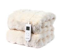LIVIVO Luxury Electric Heated Throw - Cream | Size: 130 cm x 160 cm LIVIVO Cream 130 cm x 160 cm