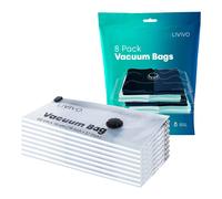 Livivo Medium Vacuum Compression Bags 8 Pack Black