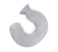 LIVIVO Neck and Shoulder U Shaped 1L Hot Water Bottle with Soft, Removable and Washable Fleecy Cover (Grey)