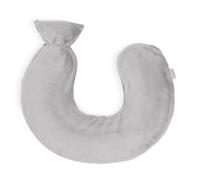 LIVIVO 1L Neck & Shoulder U-Shaped Hot Water Bottle - Soft Fleece Cover Hot Water Bag for Winter Warmth, Pain & Stress Relief - Removable Washable Sleeve and Leakproof Screw Cap - Grey