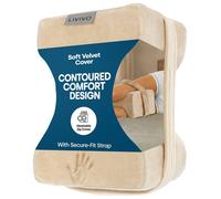 LIVIVO Orthopaedic Leg Pillow Beige Fleece