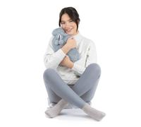 Livivo Plush Hot Water Bottle - Navy In Grey Grey One Size