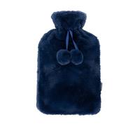 Livivo Plush Hot Water Bottle - Navy Navy One Size