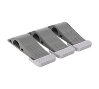 LIVIVO Premium Quality Heavy Duty Door Stopper Wedges with Holder Non Scratch Non Slip Jammer Ideal for Home Office (Grey)