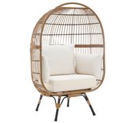 LIVIVO Rattan Cocoon Egg Chair