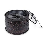 Livivo Rombo 2-In-1 Fire Pit, Outdoor Bbq & Firepit Combo