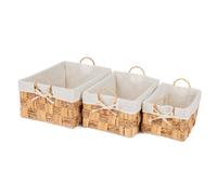 Livivo Seagrass Woven Baskets, Set Of 3 - Natural