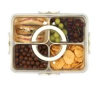 LIVIVO 4 Tray Snack Organiser Box Food Container