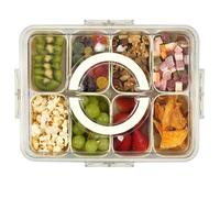 Livivo Snack Storage Box With Removable Trays Airtight Lid
