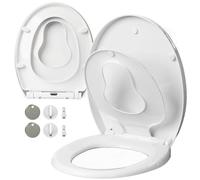 LIVIVO Soft Close Toilet Seat Quick Release Easy Clean White