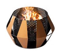 LIVIVO Sunburst Fire Pit Brazier with Mesh Inner Walls