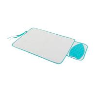 LIVIVO Travel Iron Mat with Silicone Iron Rest Pad - Soft Sponge Sheet with Metallised Cover to Reflect Heat -Table Top Ironing Blanket Folds or Rolls Up in Seconds - Great for Travel
