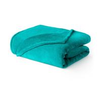 Livivo Ultra Soft Flannel Fleece Throw Blanket In Blue Blue 130cm x 150cm