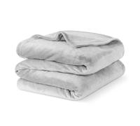 Livivo Single Fleece Blanket - Misty Grey