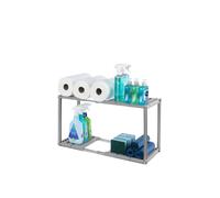 Livivo Under Sink Storage Shelf Grey Adjustable Cabinet Organiser
