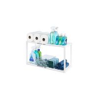 LIVIVO Under Sink Storage Shelf White Adjustable Organiser Rack LIVIVO White