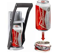 LIVIVO Wall Mounted Can Crusher - Heavy Duty 16oz 500ml Aluminium Drinking Tin Can Kitchen Recycle Tool - Environmentally Friendly Home Recycling Gadget with Soft Grip Handle and Bottle Opener