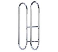 Livivo Wall Mounted Towel Rack Chrome Bathroom Shelf