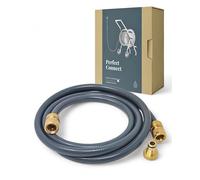 LIVLIG Connection Set 1/2" 2m, Connection Hose Hose Trolley, Short Garden Hose with Brass adapters, Authentic Anthracite