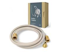 LIVLIG Connection Set 1/2" 2m, Connection Hose Hose Trolley, Short Garden Hose with Brass adapters, Gentle Greige