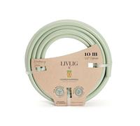 LIVLIG Garden Hose 10m, hosepipes for Garden 1/2 inch Made in Germany, 10m Hose Pipe Made of Recycled PVC, dimensionally Stable, Colour: Green