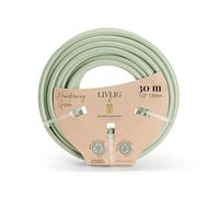 LIVLIG Garden Hose 30m, hosepipes for Garden 1/2 inch Made in Germany, 30m Hose Pipe Made of Recycled PVC, dimensionally Stable, Colour: Green