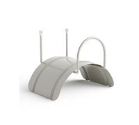 LIVLIG Hose Holder Wall, Garden Hose Hanger Made of Steel, Hose Holder for Garden Hoses 1/2” up to 30m, Color: Greige