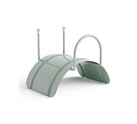 LIVLIG Hose Holder Wall, Garden Hose Hanger Made of Steel, Hose Holder for Garden Hoses 1/2” up to 30m, Color: Green