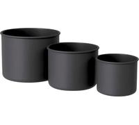 Livlig Metal Flower Pot, Set of 3 - Anthracite