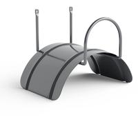 LIVLIG Hose holder wall, garden hose hanger made of steel, hose holder for garden hoses 1/2” up to 30m, color: Anthracite