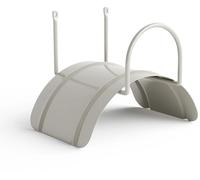 Livlig53 LIVLIG Hose Holder Wall, Garden Hose Hanger Made of Steel, Hose Holder for Garden Hoses 1/2” up to 30m, Color: Greige