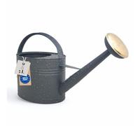 LIVLIG Watering Can 5 Litres Anthracite High-Quality Metal Watering Can | Premium flower watering can for balcony and garden made of galvanised metal, with removable brass watering can attachment