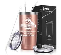 Livole Auntie Mug - Funny Aunty Gift, 20oz Insulated Coffee Mug with Straw Lid