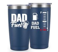 Livole Dad Gifts for Fathers Day, Birthday, Christmas, Dad Fuel Mug, Father s Day Presents for Daddy, Father, Men Who Has Everything, 20oz 600ml Wine Tumbler with Straw and Lids