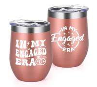 Livole Engagement Gifts for Women, Her, Best Friend, Bride to be Gift, in My Engaged Era, Gifts for Fiancee, Engagement Presents for Couples, Engaged Coffee Mugs, 12oz Wine Tumbler, 350ml Travel Mug