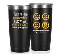 Livole Funny Mugs for Men, Him, 20oz Stainless Steel Travel Mug, Black