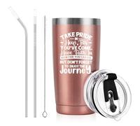 Livole Inspirational Words Gift, Graduation Presents for Daughter, Friends, Students, Take Pride in How Far You've Come, Congratulation Gifts for Her, Girls, Women, 20oz Travel Coffee Mug, Tumbler