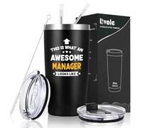 Livole Manager Gifts for Men, Him, Boss, This is What an Awesome Manager Looks Like, Manager Mug, Funny Work Mug for Boss, Colleagues Men, 20oz Stainless Steel Wine Tumbler, 30oz Travel Thermal Mug