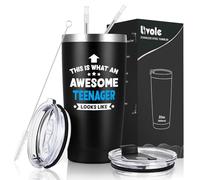 Livole Teenage Boy Gifts for Christmas Birthday, Cool Presents for Teenager Gifts Boys, This is What an Awesome Teenager Looks Like, Gift for Teenagers, Boy, Son, 20oz 600ml Travel Drinking Tumbler