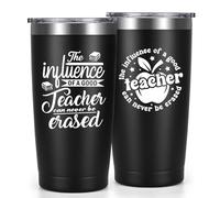 Livole Thank You Teacher Gifts for Men, Him, The Influence of A Good Teacher Can Never Be Erased, End of Year Gifts for Teachers, Assistant, Mentor, Tutor, 20oz 600ml Coffee Mug, Drinking Glasses