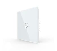 LIVOLO Zigbee Smart Touch Switch, Wall Light Panel, App Control,Wireless Smart Wall Lamp Switch with Led Backlight,Compatible with Alexa,Google Home Need Hub,No Neutral,1 Gang 1 Way (White)