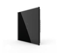 LIVOLO Zigbee Smart Touch Switch, Wall Light Panel, App Control with Gateway,Wireless Smart Wall Lamp Switch with Led Backlight,Compatible Alexa Voice Controll Need Hub,No Neutral,1 Gang 1 Way (Black)