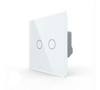 LIVOLO Zigbee Smart Touch Wall Light Switch, 2 Gang, App Control with Alexa and Google Assistant, No Neutral Wire Required (White) Need LIVOLO hub