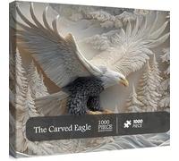 Livoravoli Christmas Crystal Ball Jigsaw Puzzle 1000 Pieces for Adults, Enchanted Winter Wonderland Scene with Santa Advent Calendar, Premium Family Christmas Games and Festive Wall Art 50x50cm (C)