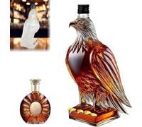 Livoravoli Eagle Whiskey Bottle,Glass Eagle Shape Decorative Bottle for Whiskey Lovers,Unique Decorative Glass Decanter,Wine Gifts for Lovers, Dad, Husband and Boyfriend