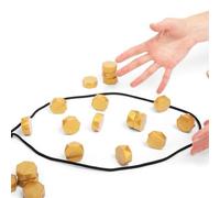 Livoravoli Magnetic effect chessboard game, durable, 20 golden pieces for multiple players, fun logical thinking training at game gatherings.