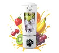 Livoravoli Portable Blender Smoothie Maker, 700ml Electric Mini Fresh Juice Maker, Powerful Mini Blender with USB for Fruits, Shakes, Smoothie, Perfect for Home, Office, School, Outdoors (White)