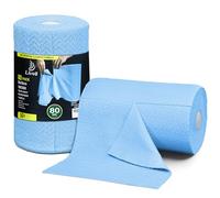 LIVOS Microfiber Cleaning Cloth Roll - 80 Pack, Reusable Paper Towels, Microfiber Towels for Cars, Super Absorbent Lint Free Cleaning Rags for House, Kitchen, Window-Light Blue, 11.5"x11.5"
