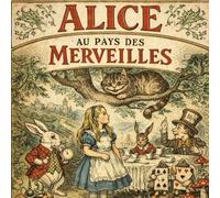 Livre Alice au pays des merveilles illustrés avec des image en couleur authentique, l'histoire est adaptée au petit comme au grand.