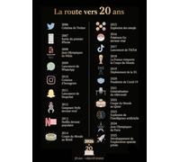 Livre d’or 20 ans “La route vers 20 ans” - Carnet souvenir pour messages d’invités
